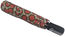 Totes Auto Open Umbrella For Sun and Rain, Extends to 39" arc, Flower Watermelon