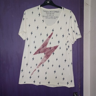 KEY LARGO..MASSGESCHNEIDERTES T-SHIRT..SHIRT..BLITZDRUCK..UNISEX..MEDIUM