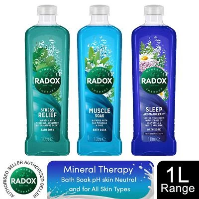 Radox Mineral Therapy Bath Soak pH Skin Neutral and for All Skin Types, 1L