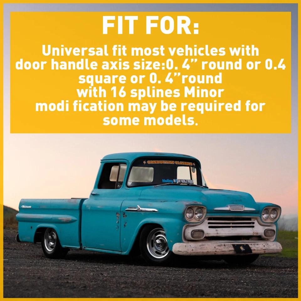 Par de tarugo de alumínio manual janela manivela enroladores carro caminhão porta de vidro NOVO - Imagem 3 de 4