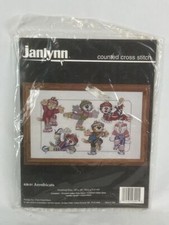 Janlynn Counted Cross Stitch 28-01 Aerobicats 1995 Design Cats Kittens New