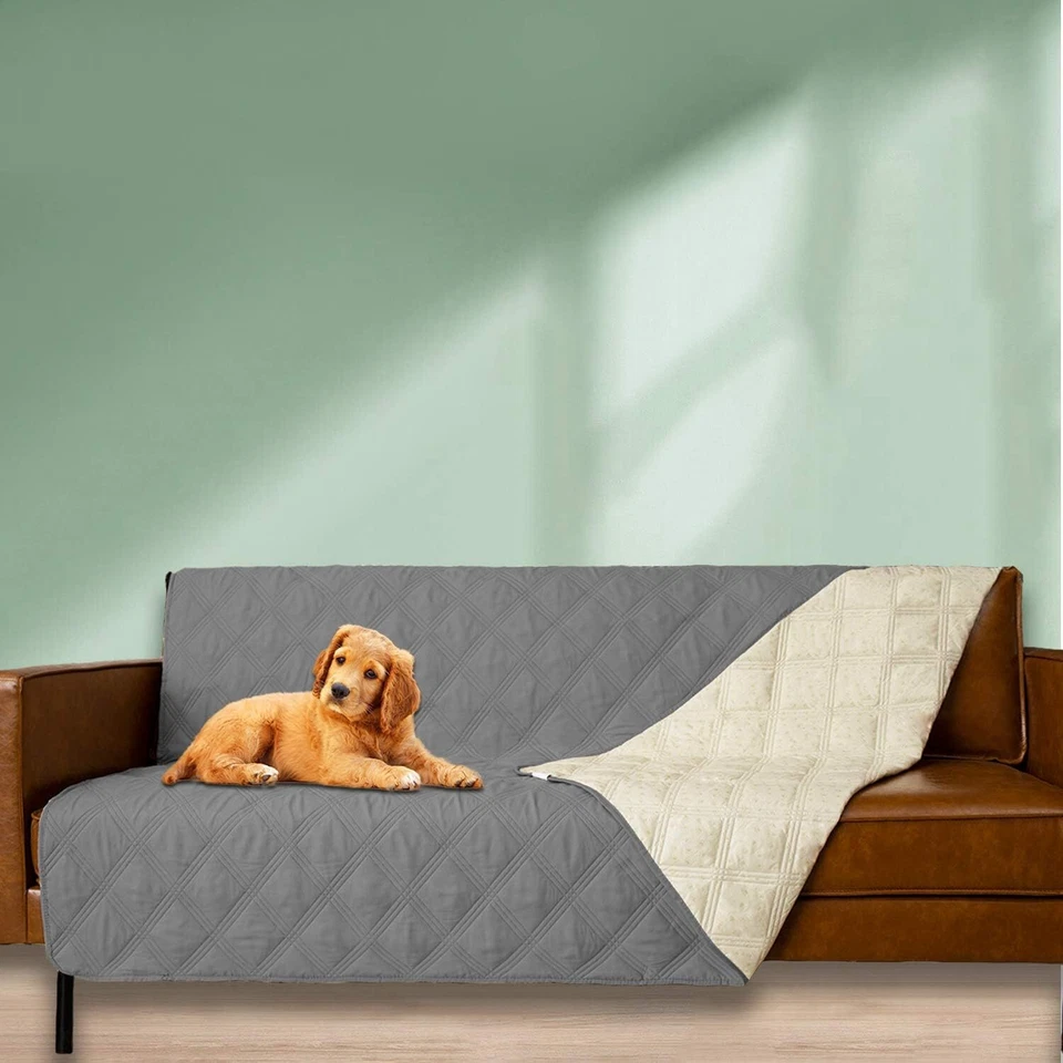 Cobertor para cama de cachorro 100% impermeável com encosto antiderrapante para sofá-cama - Imagem 2 de 4