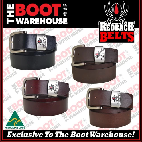 Redback Premium Quality, Australian Made, Full Grain Leather Belt  