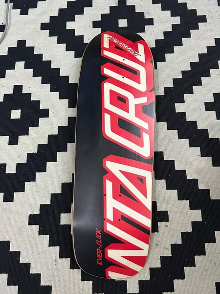 RARE Vintage Skateboard 1990 Ross Goodman Santa Cruz Stripe board w EverSlick