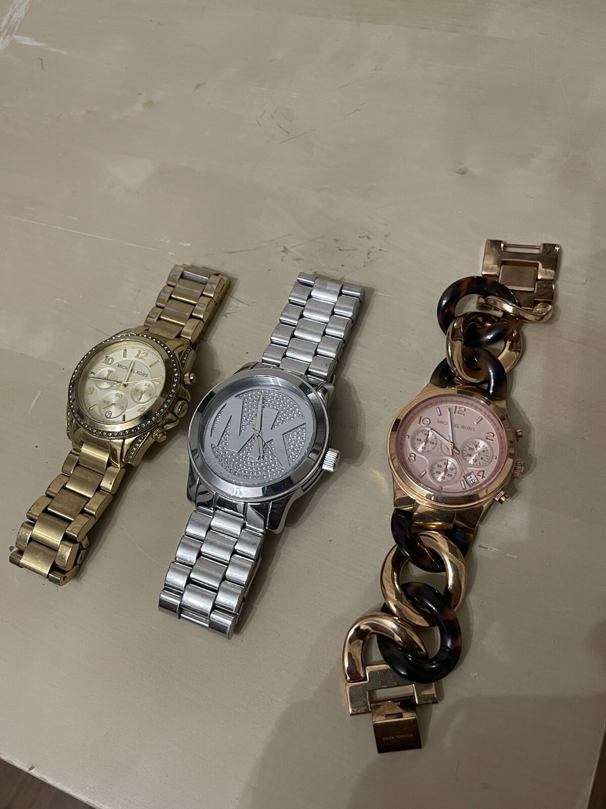 michael kors gold silver