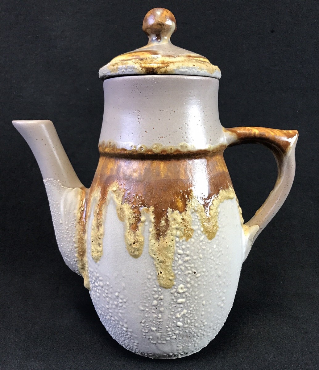 Laurentian Pottery Tundra 8-402 Teapot Coffee Pot Canada Stoneware