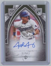 2023 TOPPS TRANSCENDENT ROOKIE SHOWCASE JOSH JUNG Rookie Auto /20 #TCRA-JJ GOLD