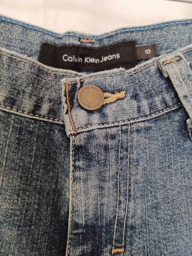 Calvin Klein Cropped mit Bündchen Damen Jeans Gr. 10 Mid Rise 24" Schrittlänge 0093 - Bild 8 von 17