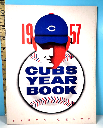๐ฅ1957 Chicago Cubs Baseball Yearbook High Grade ๐ฅ