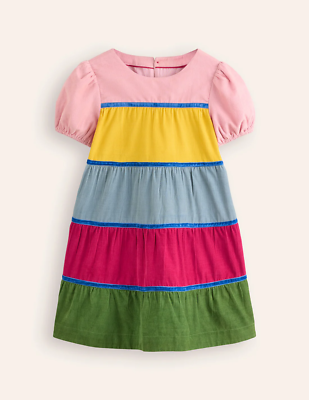 boden embroidered twirly dress Twirly Woven Dress-Mid Vintage Tulips main image 0