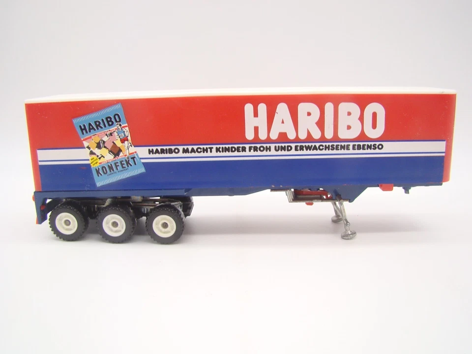 SIKU - 1/55 - 3119 - REMORQUE " HARIBO " POUR CAMION MAN F90 - ANCIEN - - Photo 3/4