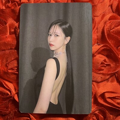 Mina TWICE MISAMO Edition Kpop Girl Photo Card Glam Stylish Back
