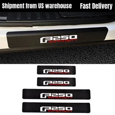 Car Door Sill Protector Stickers for Ford F250 Super Duty Pickup Decoration 4Pcs