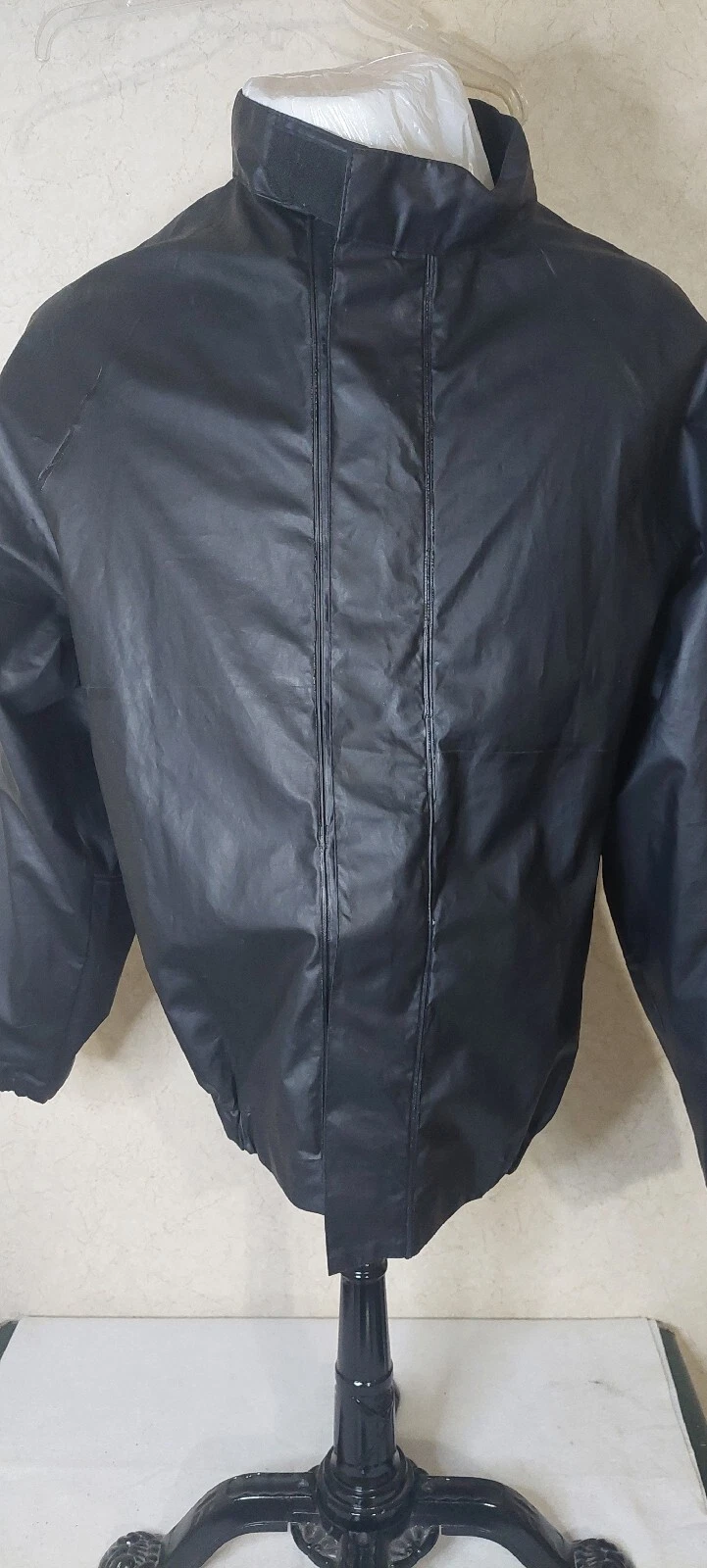 HARLEY DAVIDSON Waterproof Black Jacket Windbreaker Size Small/Petite