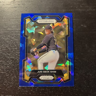 2024 Panini Prizm Baseball JUN-SEOK SHIM BLUE PRIZM #290 PITTSBURGH