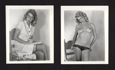 AWESOME SEXY HOT FOR TEACHER BUNNY YEAGER C1940 RETRO MAD MEN WOMAN RISQUE PHOTO