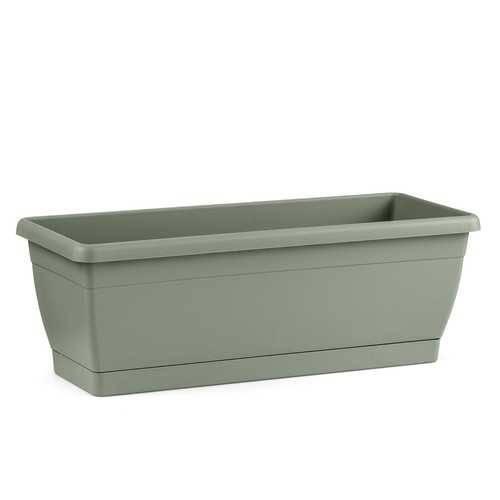 VASO Fioriera CASSETTA Da BALCONE Roxanne Con Sottovaso 40cm Veca - Foto 8