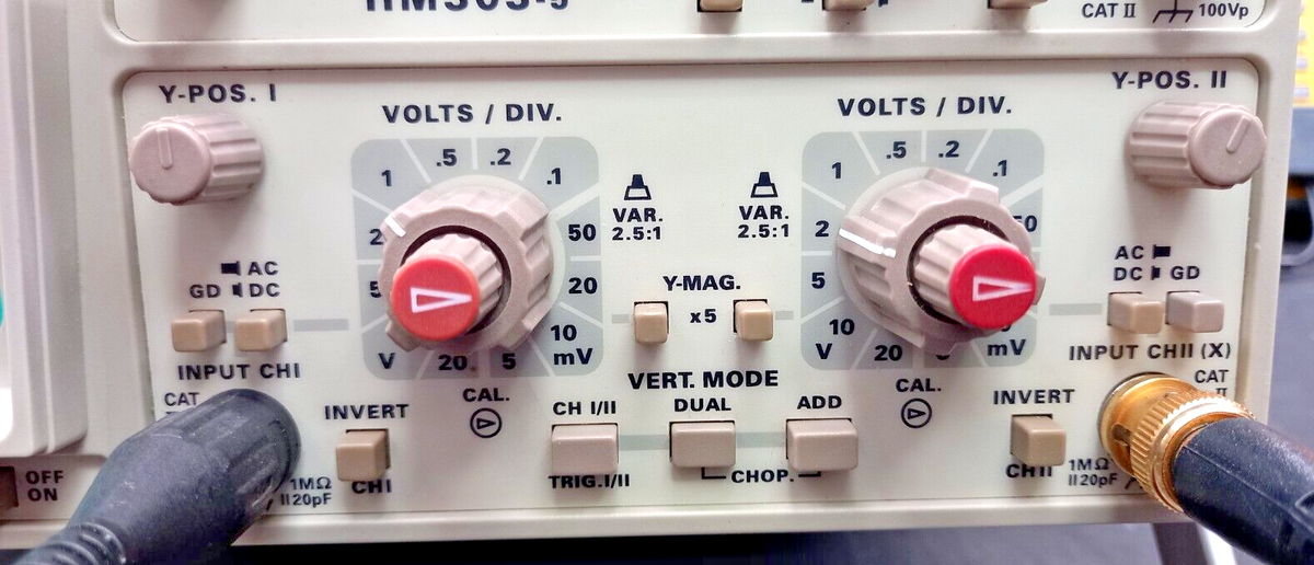 HAMEG HM303-5 OSCILLOSCOPE ANALOGIQUE 2x35 MHZ Testeur de