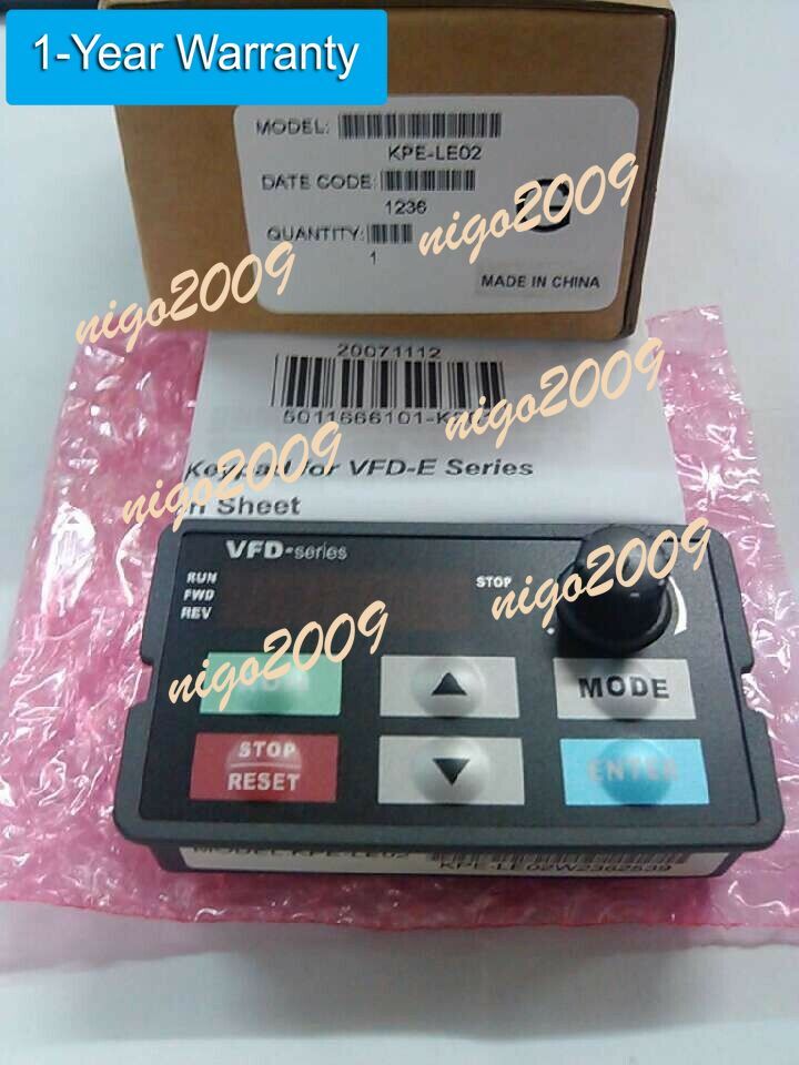 VFD007E43A DELTA VFD Inverter Frequency converter 750w 1HP 3PHASE 380V ...