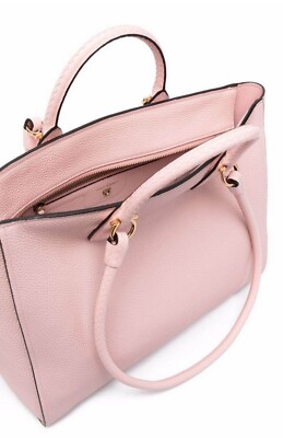 Salvatore Ferragamo 210914 Braided Handle Leather Med Gancio Tote