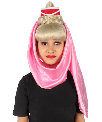 60er Jahre Dschinn Perücke Kostüm Erwachsene Kostüm Retro TV Show Party Outfit US/UK