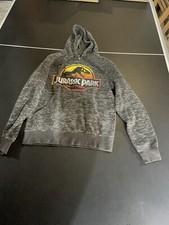 Jurassic Park Boys Small Gray Hooded Sweatshirt