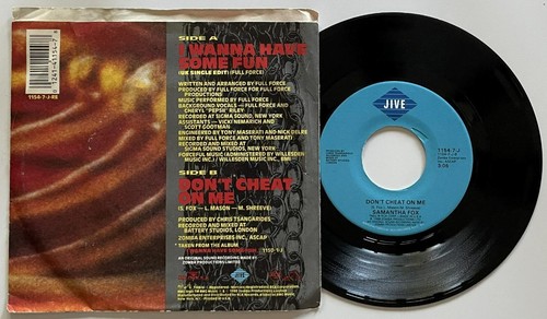 Samantha Fox I Wanna Have Some Fun 45 rpm PS Jive Hi-NRG Dance Pop (1988) vg++ - Picture 2 of 2