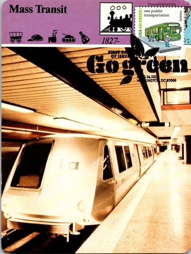 Dr Jim Stamps Maximum Card Public Transportation Bus Go Green Forever Fdc