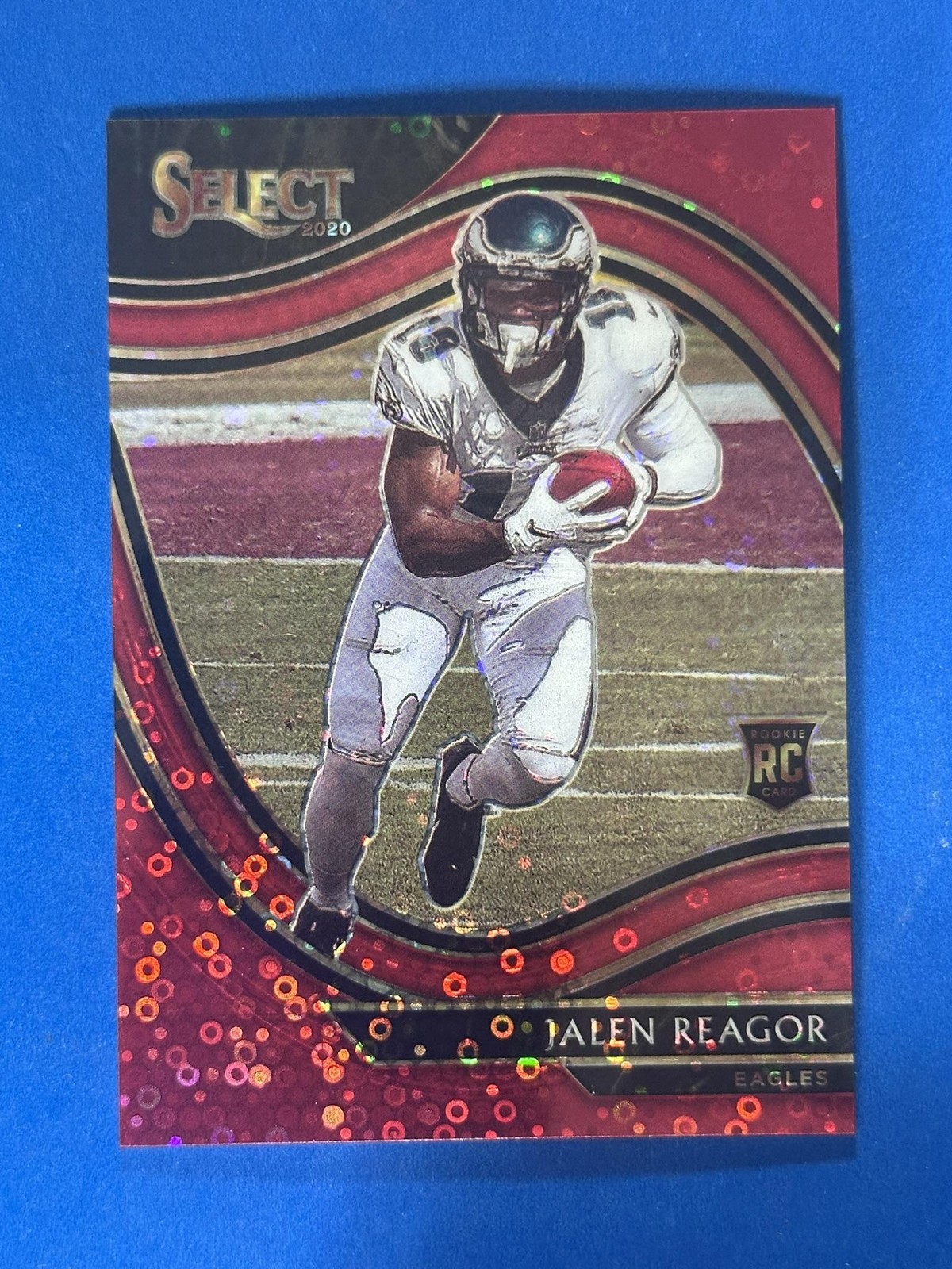 2020 Panini Select Disco Red Prizm #368 Jalen Reagor Philadelphia Eagles #/49