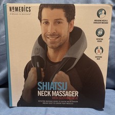 Homedics Shiatsu Neck Massager Soothing Heat Kneading Rotating Massage
