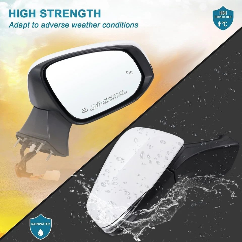 Right Passenger Side Mirror Compatible With 2020-2025 Toyota Highlander - Image 4 of 4