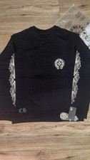 Chrome Hearts Mens Black Logo Graphic Print C...