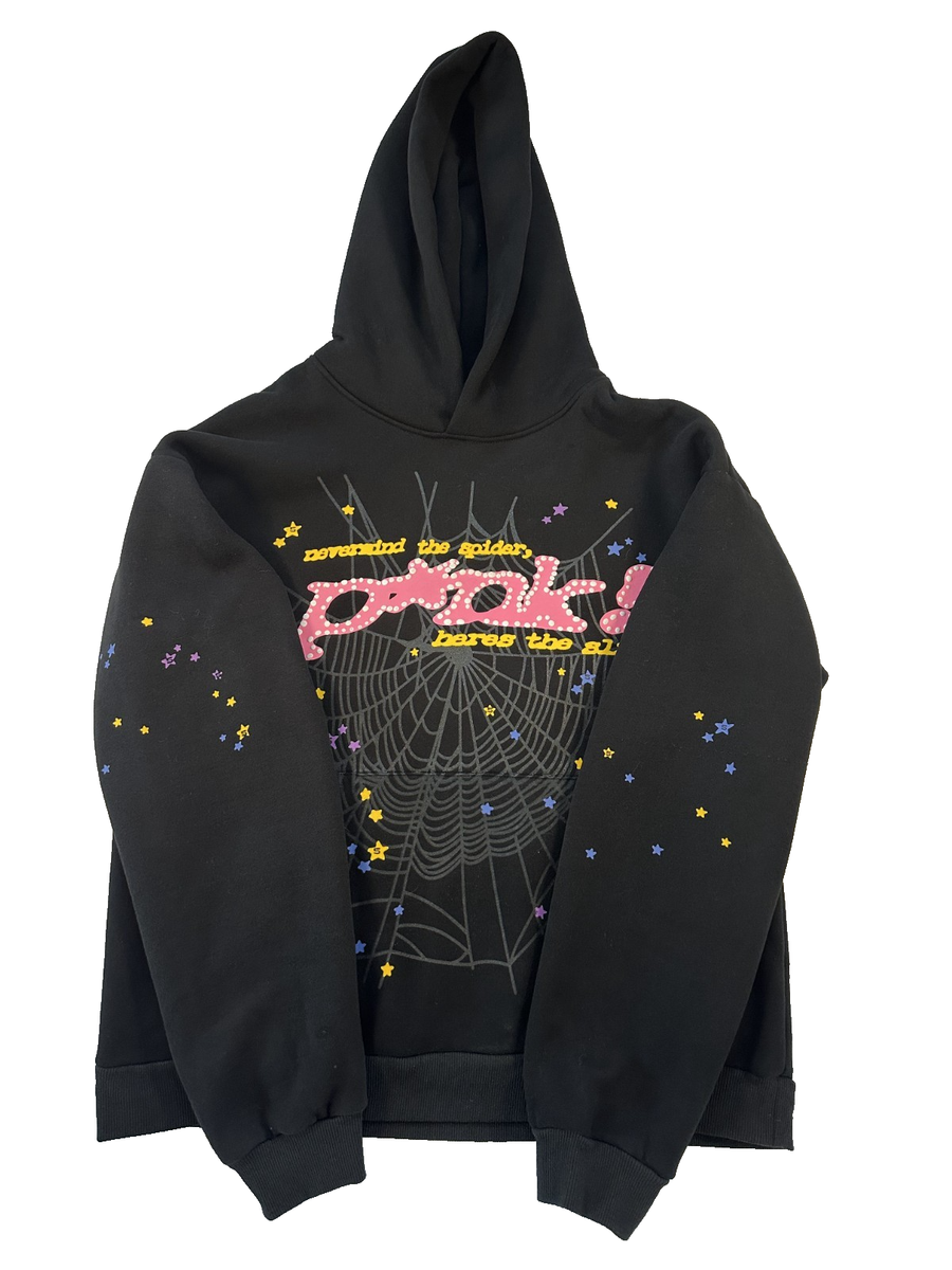 Sp5der Worldwide Hoodie Large P*nk Black Pink Spider Young Thug Sp5der Worldwide Hoodie Large P*nk Black Pink Spider Young Thug