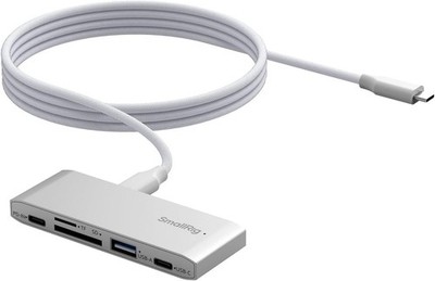 SmallRig 5-in-1 Speicherkartenleser, Dual USB-C & SD/TF Kartensteckplätze für SD, SDHC