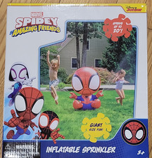 Marvel Spiderman 4' Inflatable Yard Sprinkler New Free Shipping 