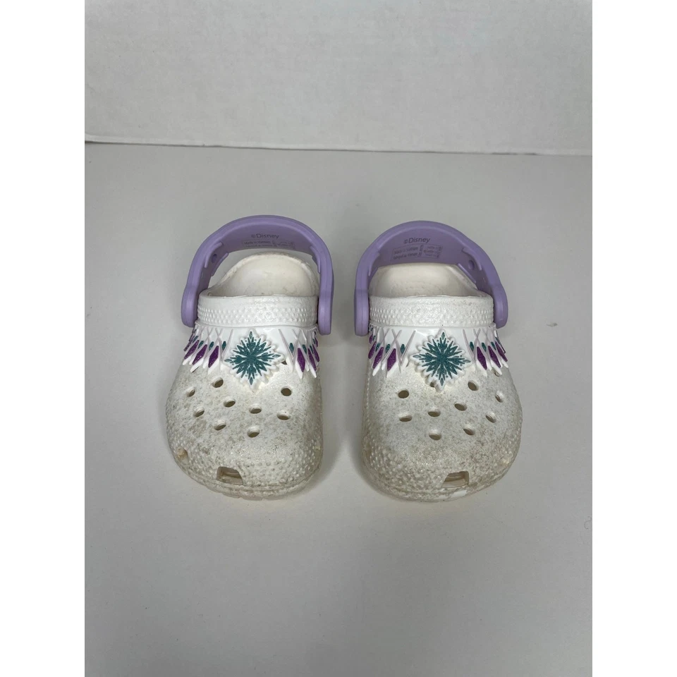 CROCS Frozen Blanco Púrpura Niño Pequeño Talla 6 Foto 3 de 4
