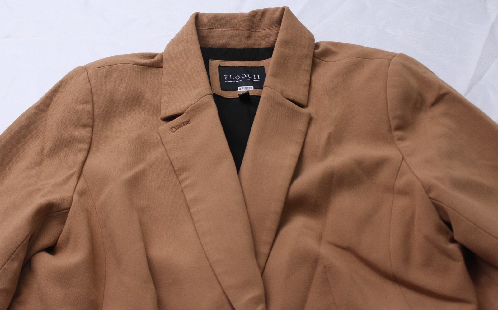 Eloquii Women's Button Front Solid Print Pocket B… - image 2