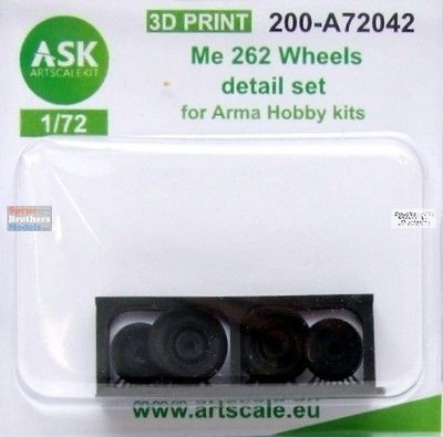ASKA72042 1:72 ASK/Art Scale Me262 Wheels Set (ARM kit)
