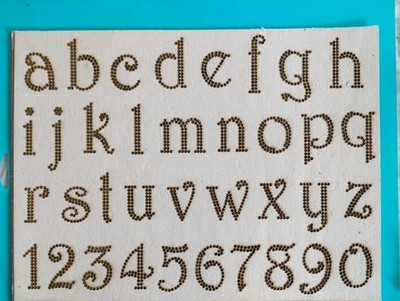 Hotfix Legeboard / Legeschablone für 2mm Hotfix / Alphabet 23,5 * 32 cm