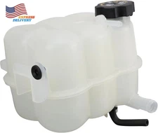 TRQ Radiator Coolant Reservoir Overflow Bottle with Cap Compatible with 2020-202