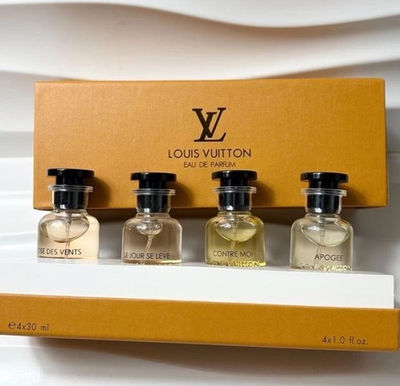 #ad #ad This is a Louis Vuitton fragrance miniature set featuring four $120.00