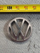 Vintage Vw Volkswagen 3 Prong 3 Hood Logo Emblem Bug Beatle