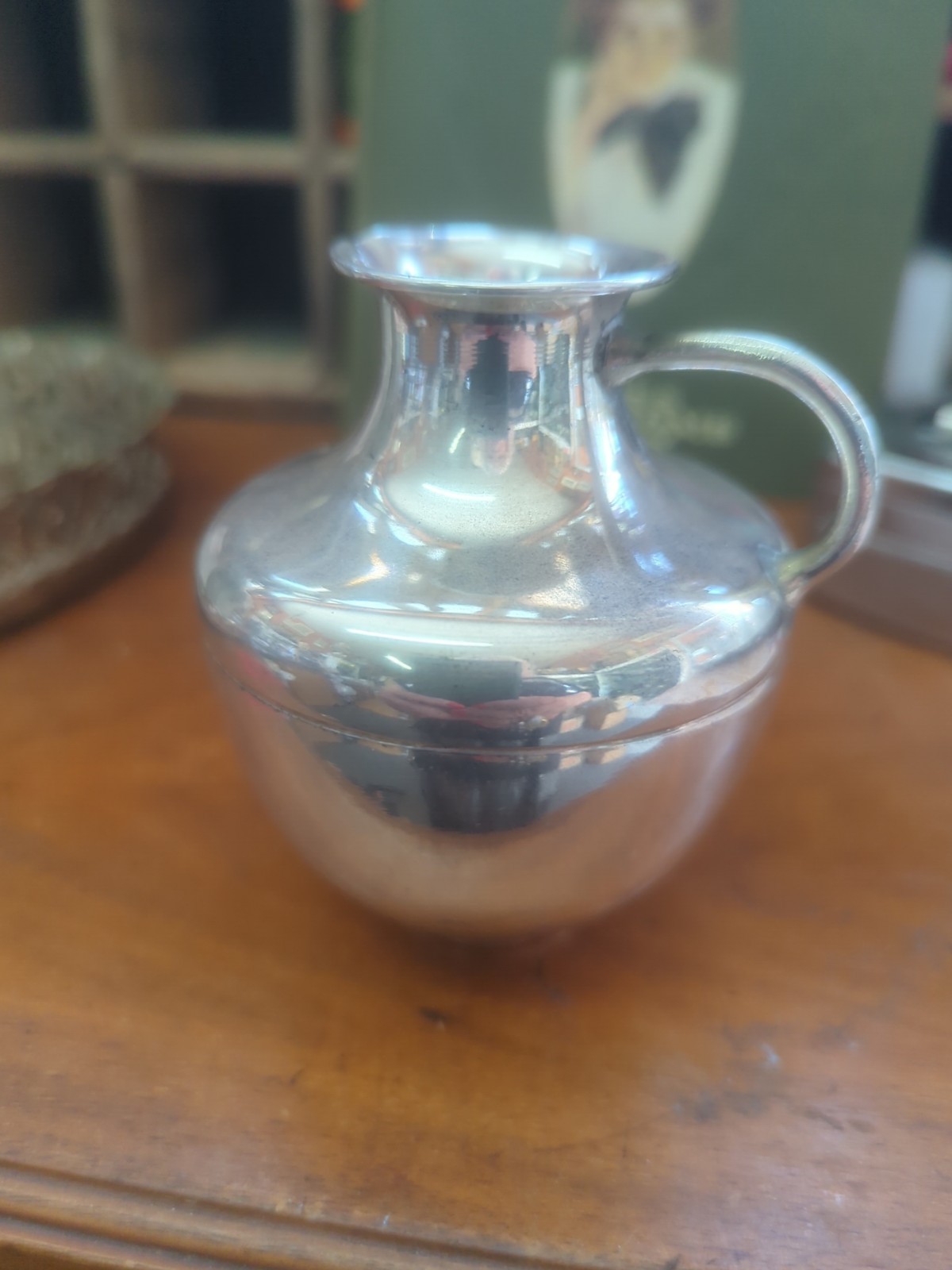 Sterling Silver Cream Or Milk Pitcher Vase 3.5 "