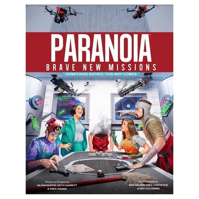 Mongoose Publishing Paranoia Brave New Missions Satiric Role Playing Tea