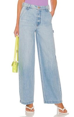 New Mother Snacks! The Fun Dip Utility Puddle Jeans 27 Just A Nibble Crop Hemmed