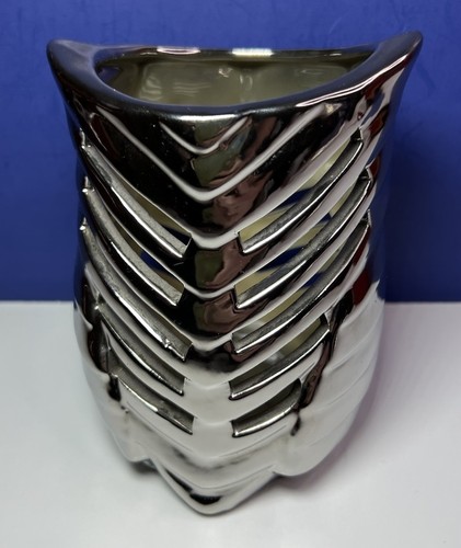 Yankee Candle Co. Modern Owl Tealight Pequeño Candelabro 5" x 4" Plateado Cerámica - Imagen 3 de 9