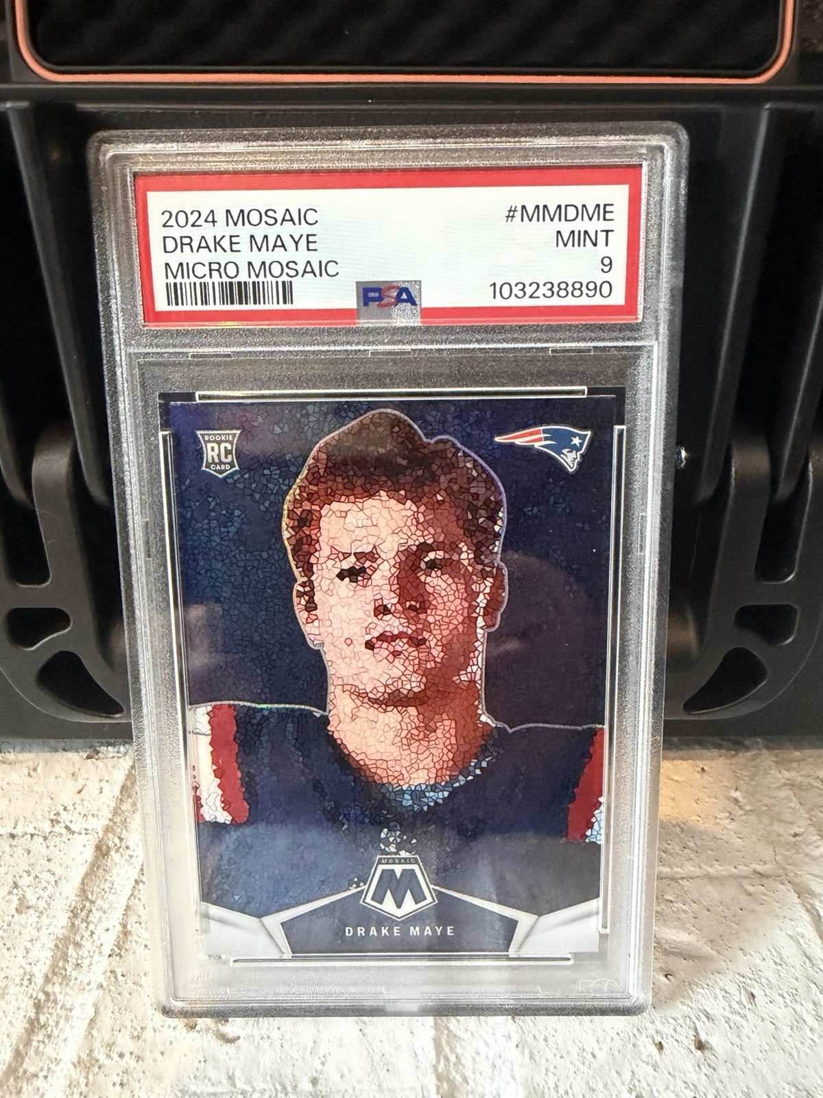 2024 Panini Mosaic - Micro Mosaic Drake Maye #MM-DME (RC)