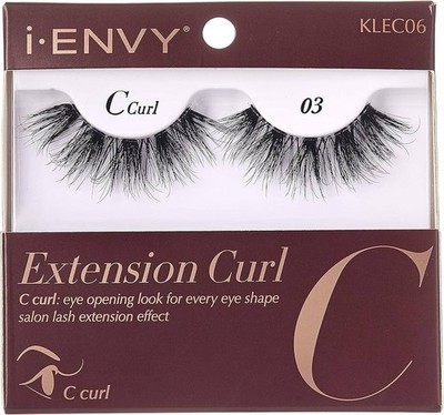 i-Envy False Eyelashes C Curl Natural Lashes Salon Lash Extension Effect