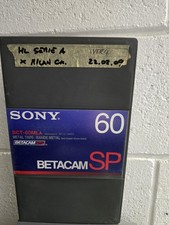 Videocassetta  BETACAM con su registrata una partita di calcio del Milan