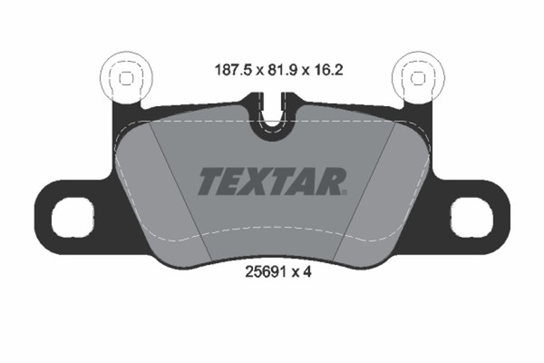 Bremsbelagsatz Scheibenbremse Textar 2569101 FüR Porsche 991 911 992 Targa 9YB-image